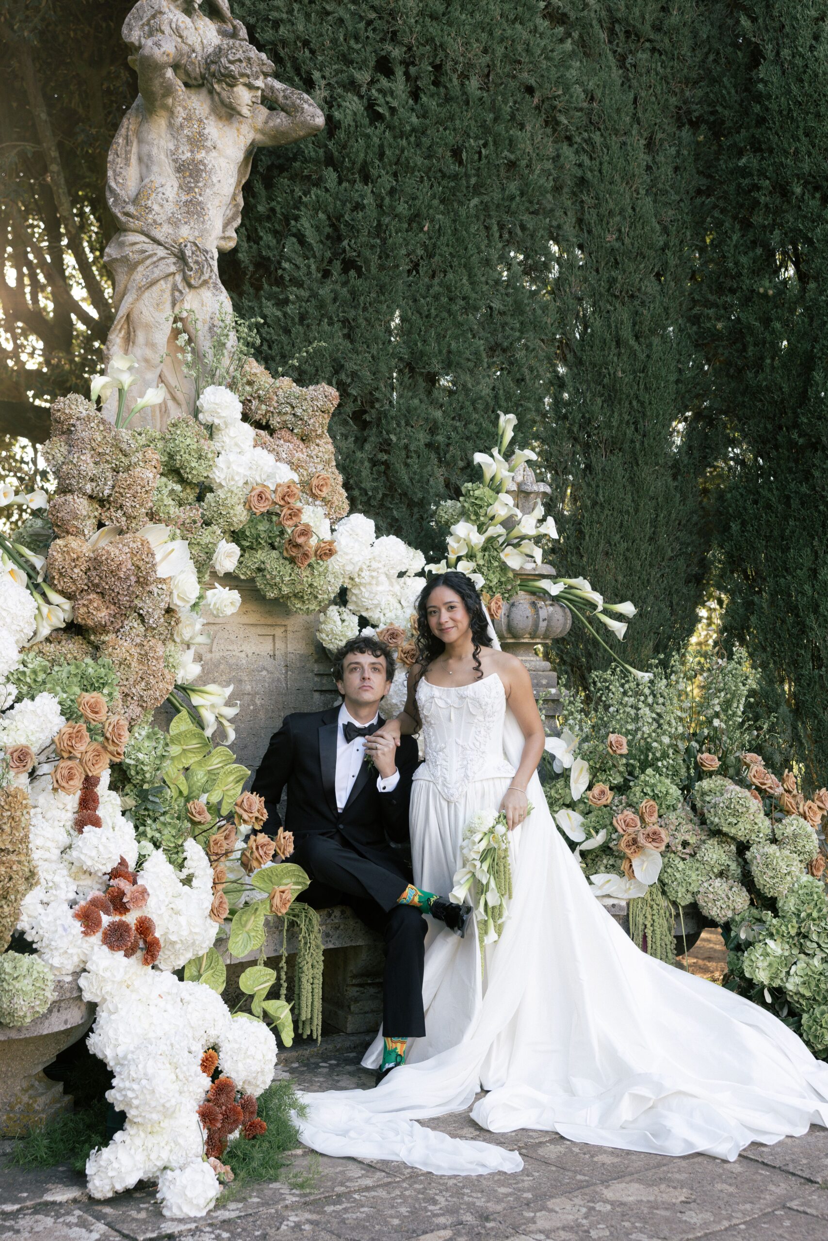 CheChic - Destination wedding Italy - Alessandra & Michael - Enchanting wedding at La FoceEnchanting wedding at La Foce 13 Image