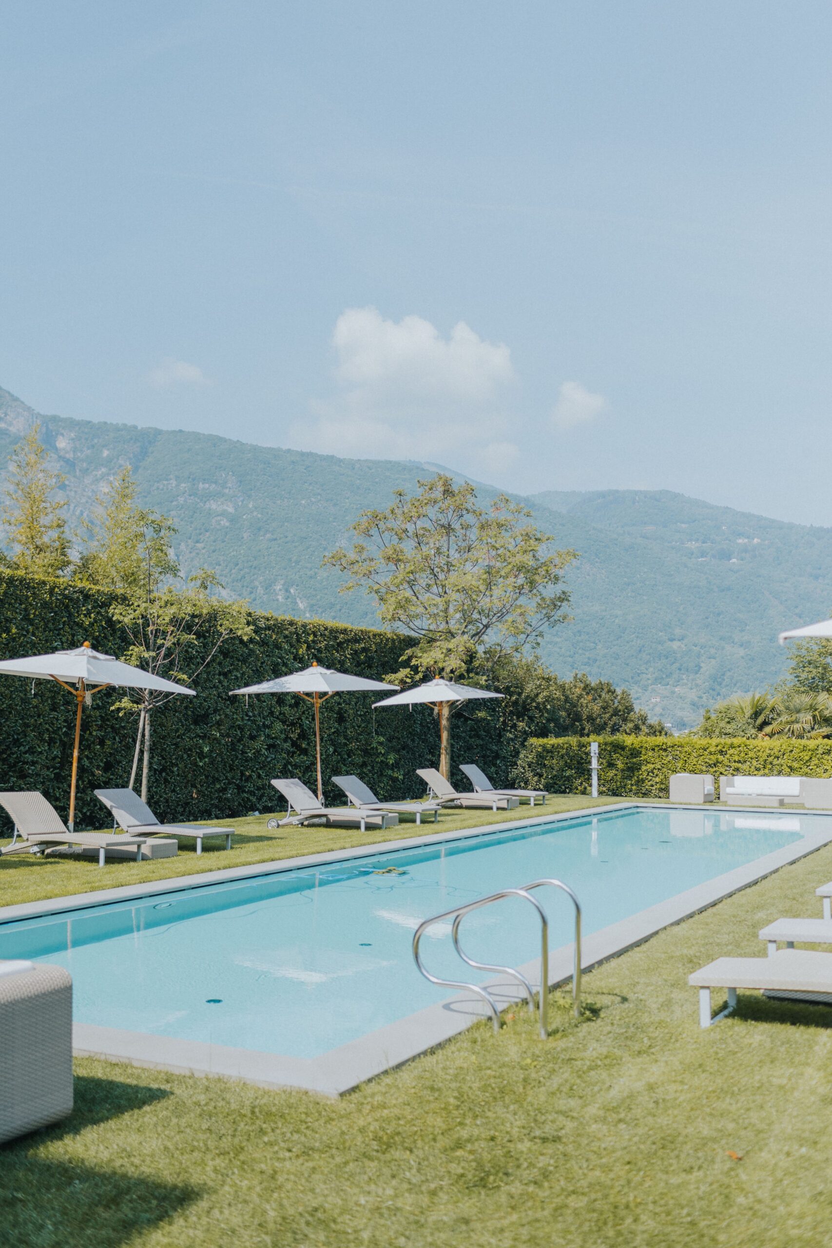The private pool of Villa Lario, a destination wedding venue on Lake Como