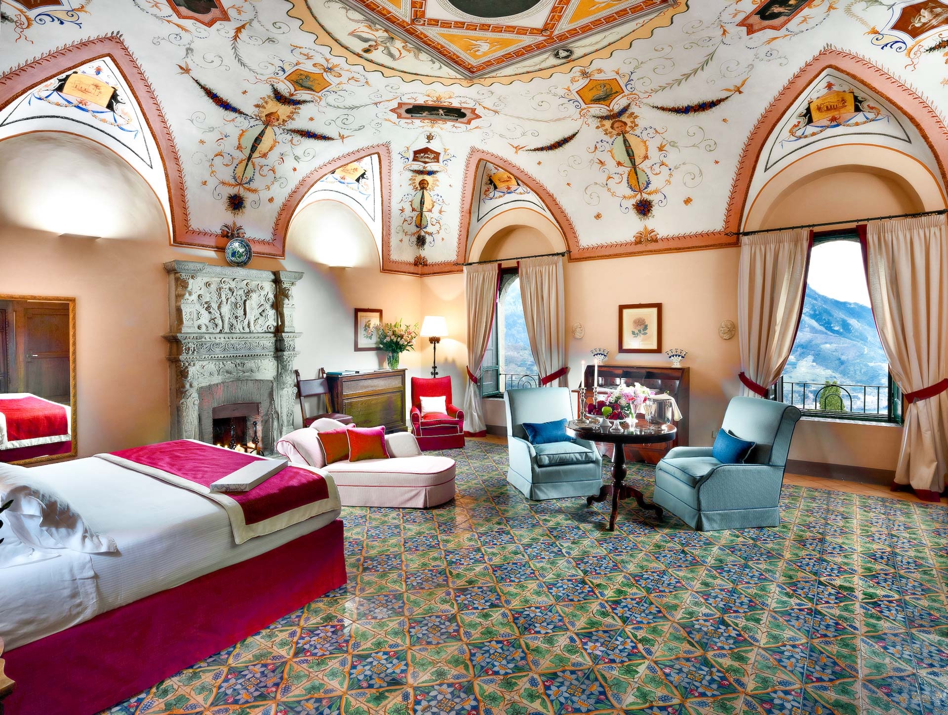 The inner spaces of Palazzo Avino
