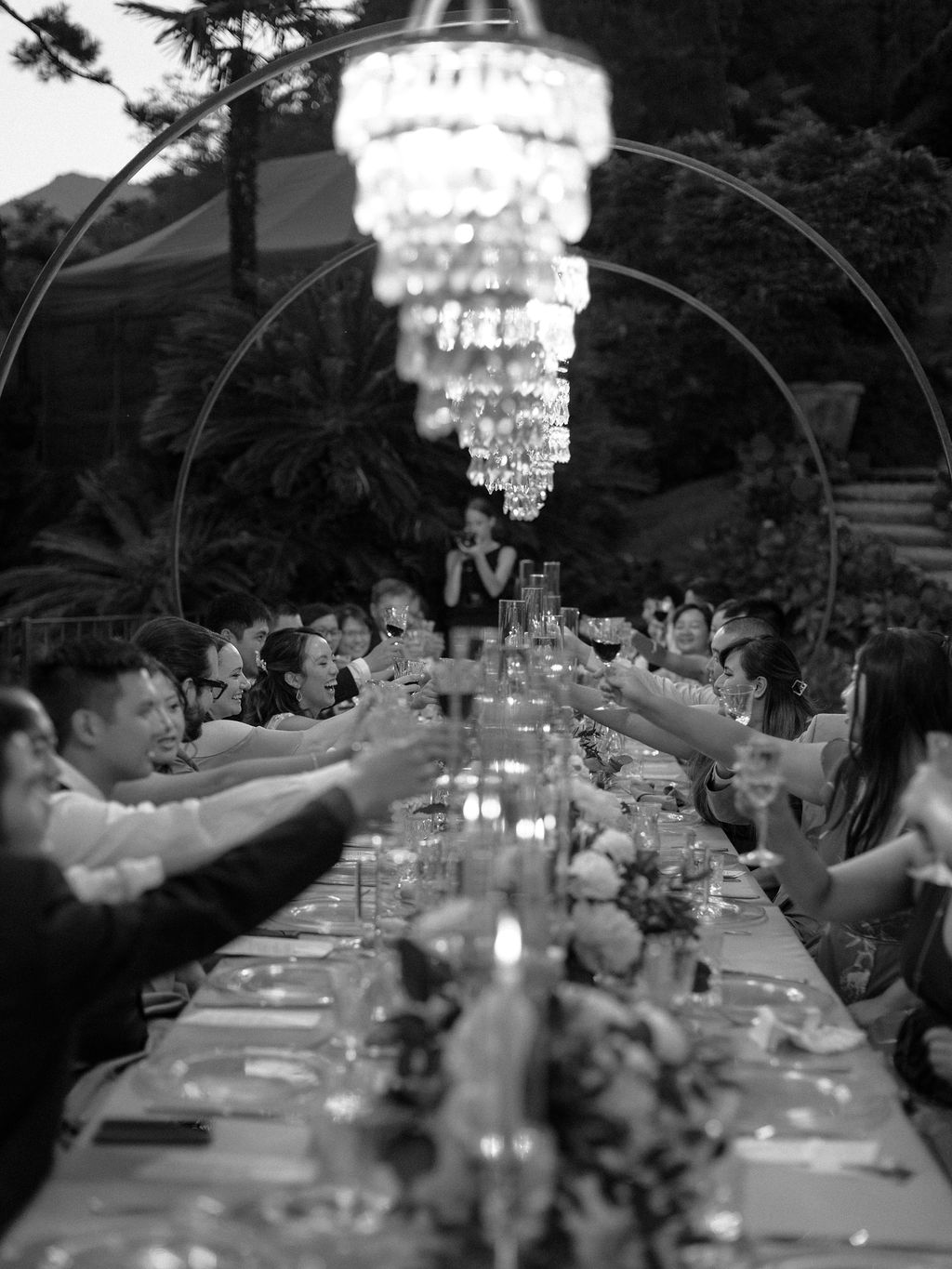 Exclusive wedding setup at Villa Balbianello on Lake Como