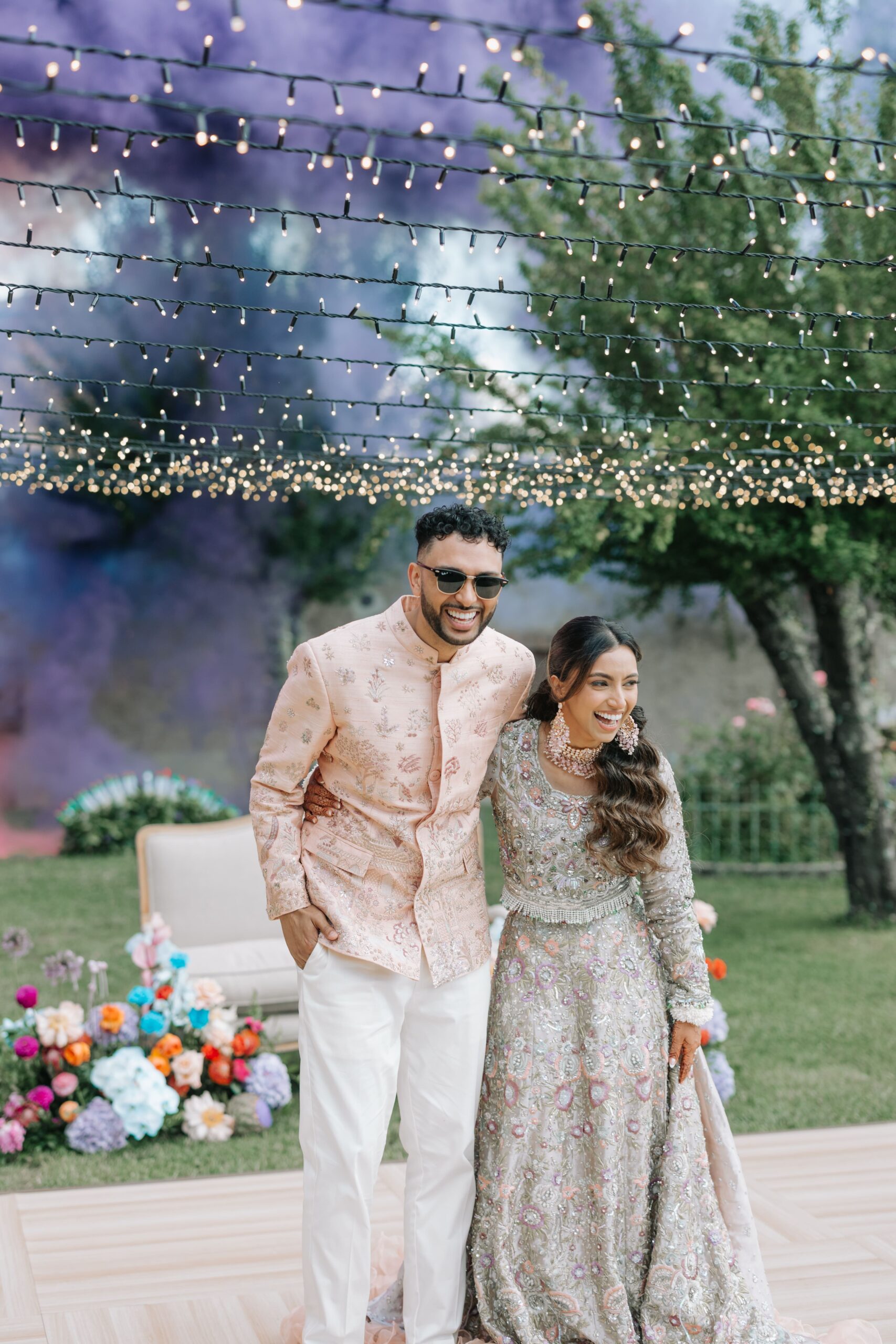 CheChic - Destination wedding Italy - Asyla & Aafaq - Bespoke Indian wedding in Tuscany13 The colorful fireworks in the Tuscan countryside