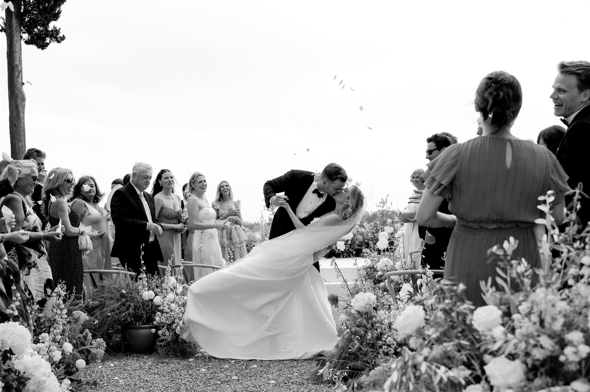 CheChic - Destination wedding Italy - Lauren & David - Exclusive Destination wedding in Tuscany at Villa Petriolo36 Image