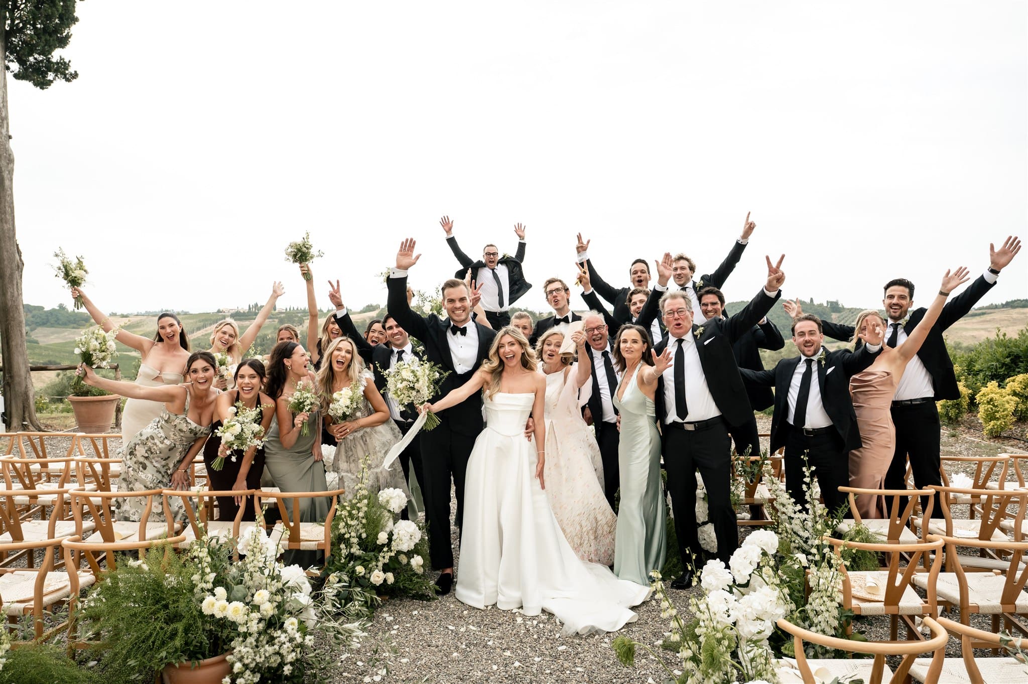 CheChic - Destination wedding Italy - Lauren & David - Exclusive Destination wedding in Tuscany at Villa Petriolo37 Image